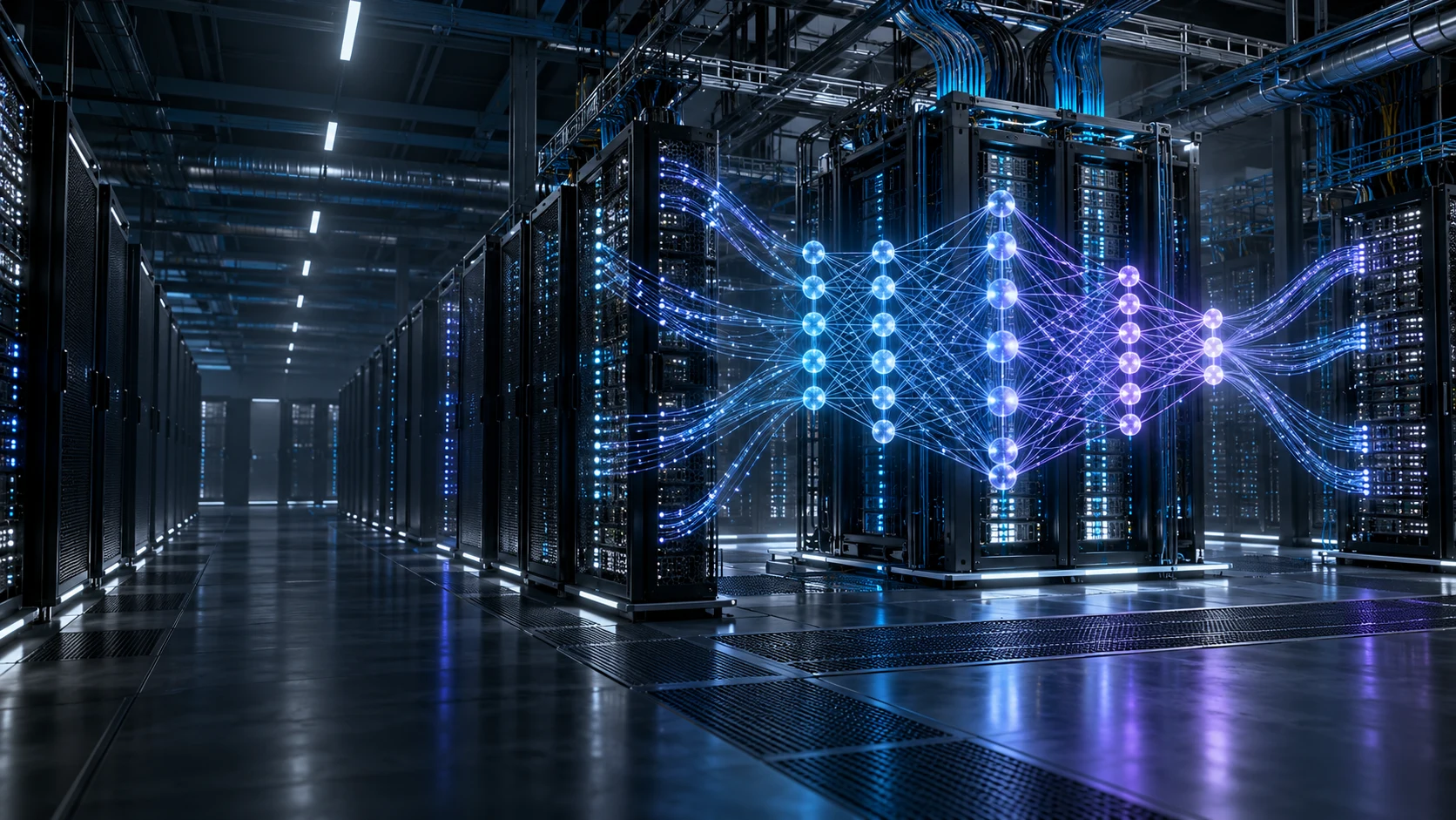 Сетевая архитектура и вычислительный кластер для искусственного интеллекта